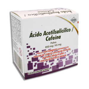 ACIDO ACETILSALICILICO/CAFEINA POLV 500MG/30MG