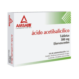 ACIDO ACETILSALICILICO 300MG TAB EFER