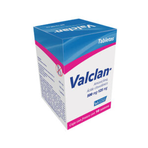 AMOXICILINA ACIDO CLAVULANICO TAB 500MG/125MG