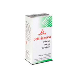 CEFTRIAXONA 500MG SOL INY