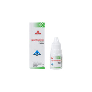 CIPROFLOXACINO SOL 3MG/ML GOTAS OFTAL