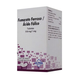 FUMARATO FERROSO /ACIDO FOLICO 350MG/1MG TAB