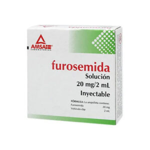 FUROSEMIDA SOLUCION 20MG/2ML INY