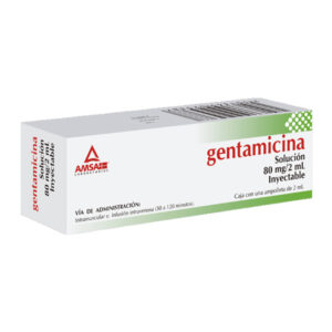 GENTAMICINA SOL 80MG/2ML INY