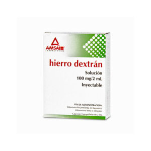 HIERRO DEXTRAN 100MG/2ML SOL INY
