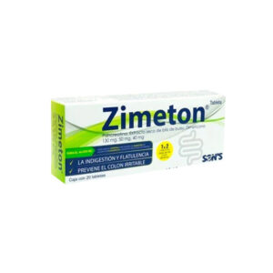 PANCREATINA/ BILIS DE BUEY/ DIMETICONA 130MG.50MG.40MG TAB (ZIMETON)