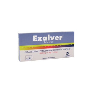 PARACETAMOL/FENILEFRINA/DEXTROMETORFANO 500MG/5MG/15MG TAB
