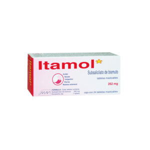 SUBSALICILATO DE BISMUTO 262MG TAB